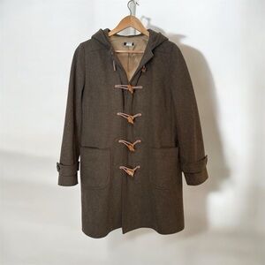 1990s vintage J.Crew wooden toggle pea coat, size S